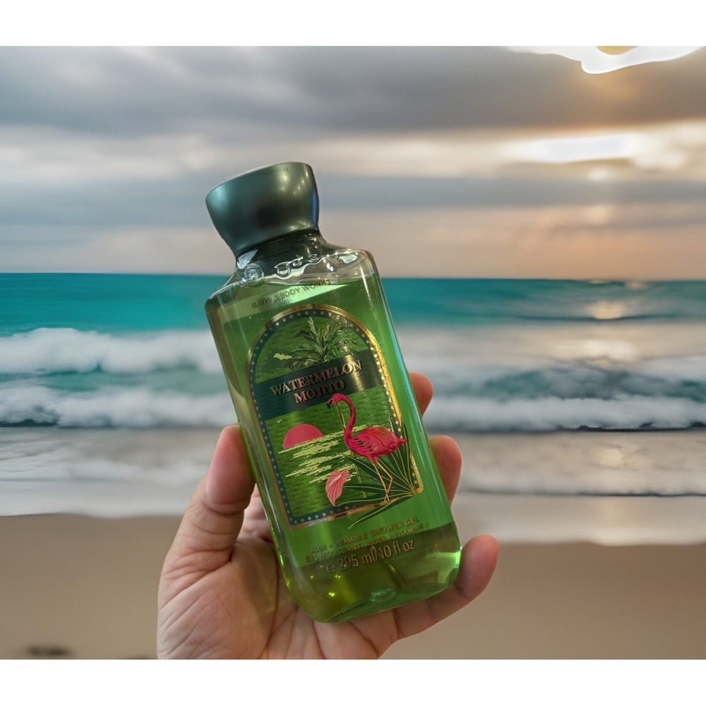 Bath & Body Works ๐Watermelon Mojito Shower Gel Flamingo 10oz Summer Smell
